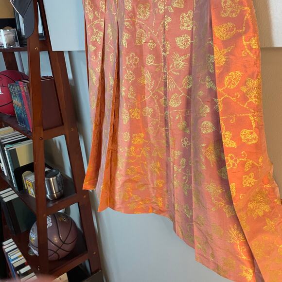 Lafayette 148 SET Silk Shantung Pleated Kareem Skirt & Tie Top SIZE 12 EUC - Picture 12 of 15